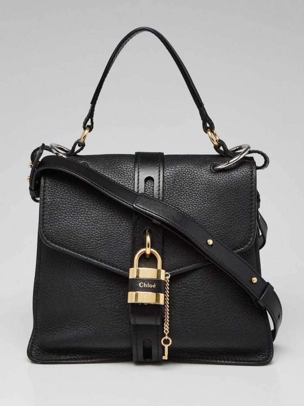 Chloe Black Leather Medium Aby Day Bag